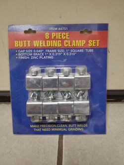 8 piece butt welding clamp set