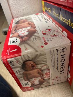2 boxes of sizes 1 diapers