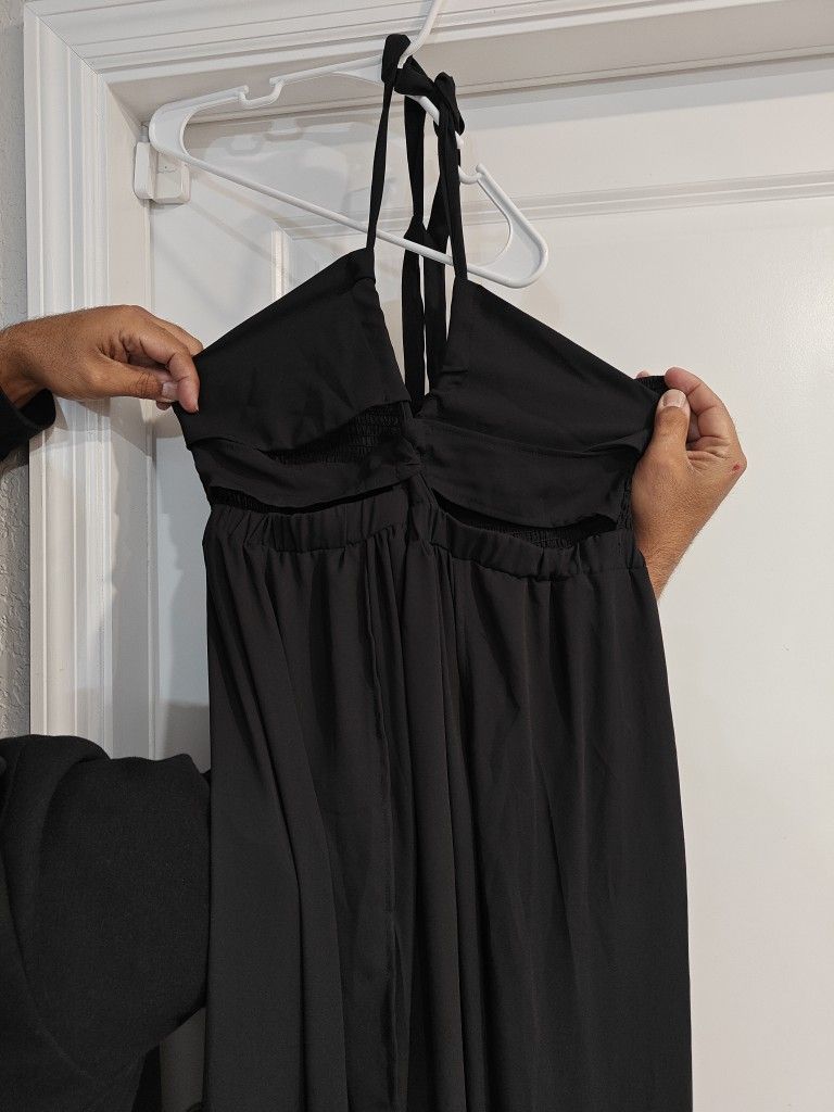 Strappy Sexy Black Summer Dress