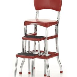 NEW IN BOX COSCO Stylaire Retro Chair + Step Stool