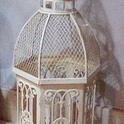 Large Decorative Bird Cage Candle Holder