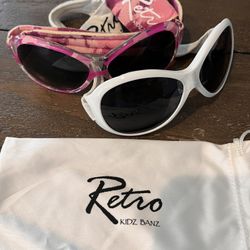 Baby Banz Retro Kidz Oval Sunglasses with Strap - 2-5 Years Toddler Sunglasses – 100% UV Eye Protection With Glare Reduction