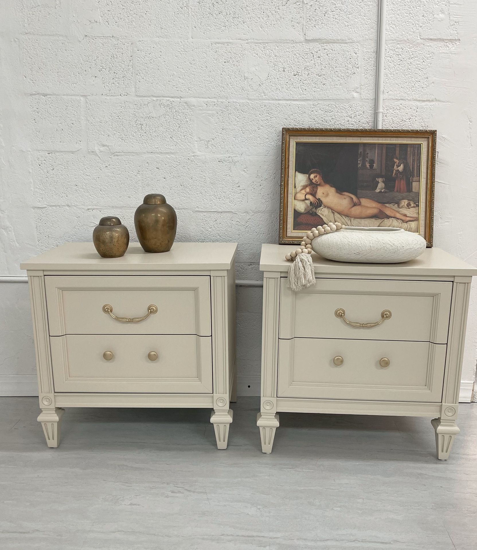 Beautiful Restored Nightstand Set 