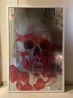 Skull Mirrored Art 30x44