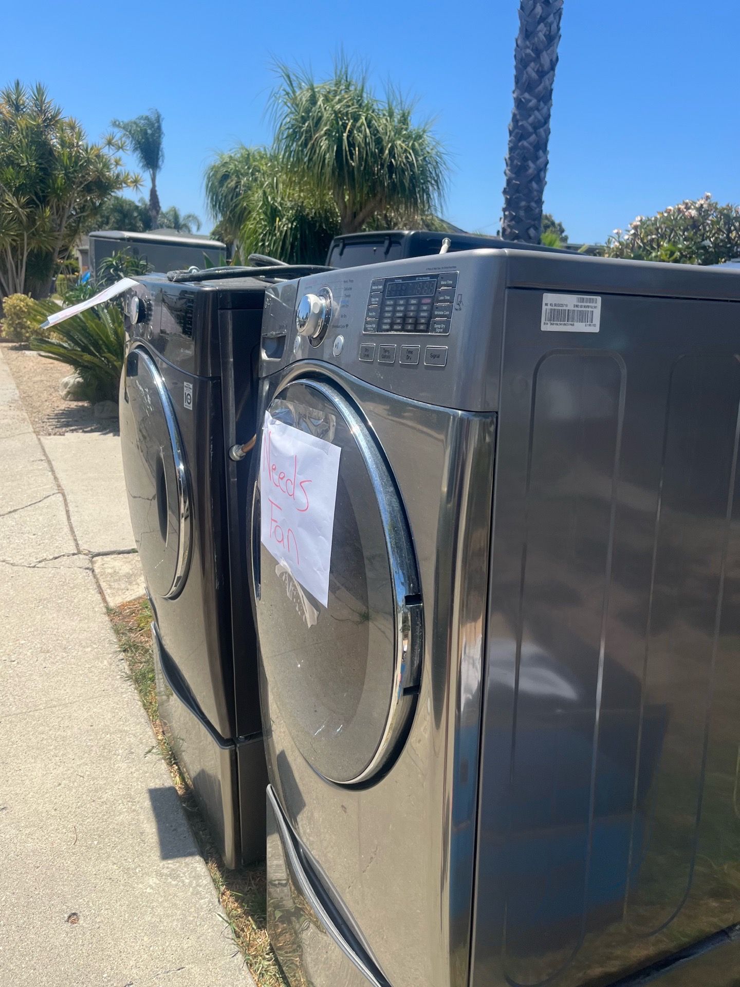 Washer and dryer