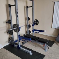 Olympic Gym Set With 300lb Weights