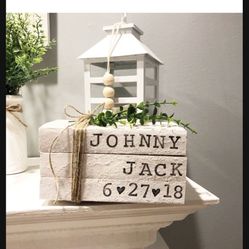 Stamped Book Decor Gifts 