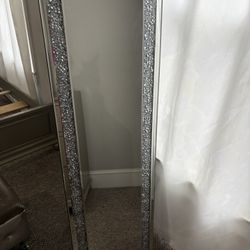 Full Body Diamond Mirror With Frame 
