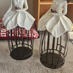 24 Inch Pier One Imports Angel Plant/Candle Holders 