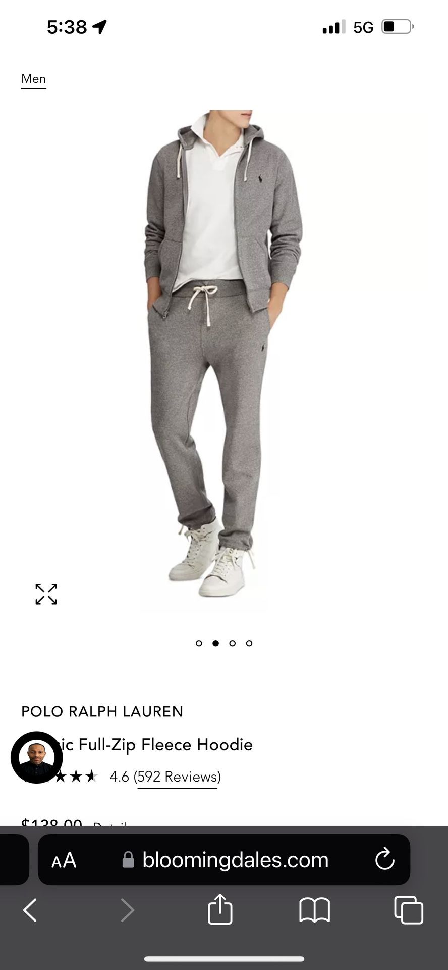 Polo Dark Grey Tracksuit Fleece Set Brand New With Tags Size