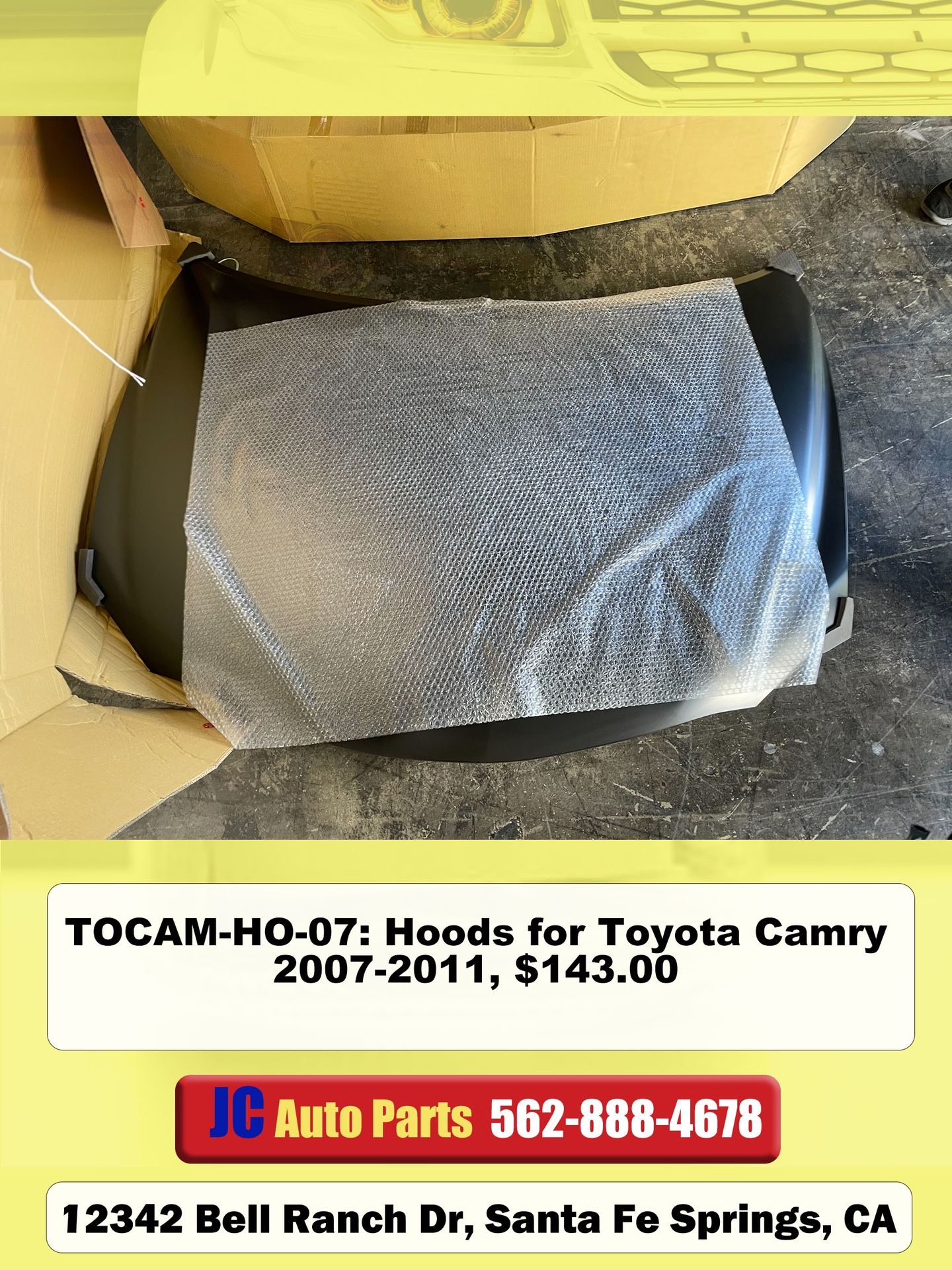 Hoods for Toyota Camry 2007 2008 2009 2010 2011