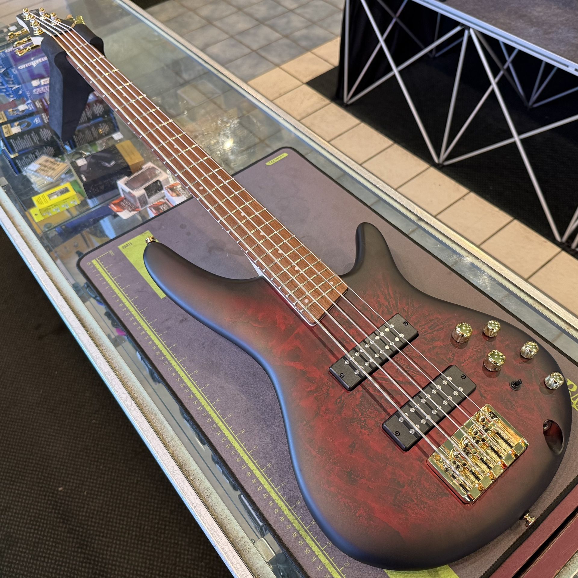 Ibanez SR305EDX Wine Red Frozen Matte 5-String Electric Bass NEW!