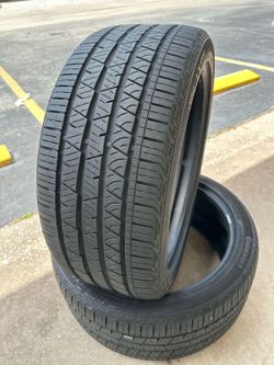 V101  275 40 22 108Y  Continental  CrossContact LX Sport  2 Used Tires 80% Life 