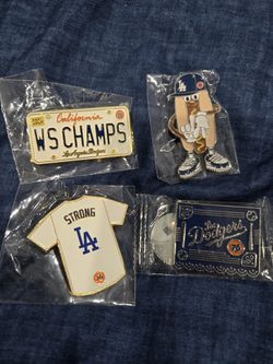 Dodgers Pins Set Of 4 $20