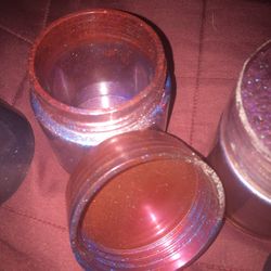 Screw top Stash Jars, Or Trinket Containers With Lid 