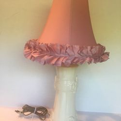 White And Pink Table Lamp