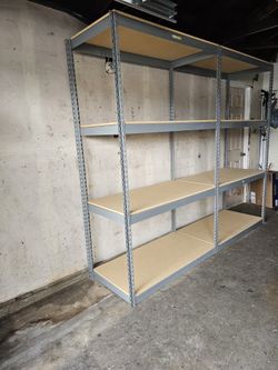 Garage Storage Room Shelving Racks 48 in W x 24 in D Boltless Heavy Duty Shelves Stronger Than Homedepot Lowes And Costco Delivery Available