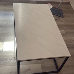 White Marble Top Center Table 