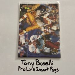 Tony Boselli Jacksonville Jaguars Hall of Fame Tackle Pro Line Short Print Insert Rookie Pog Card. 