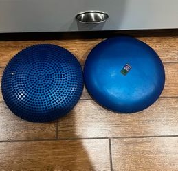 Blue Balance Disc and GoFit Balance Dome Set