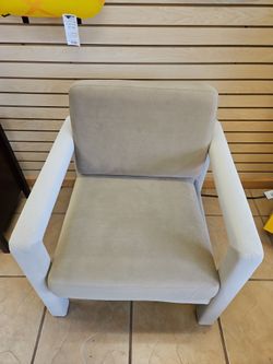 Velvet Finish Arm Chair
