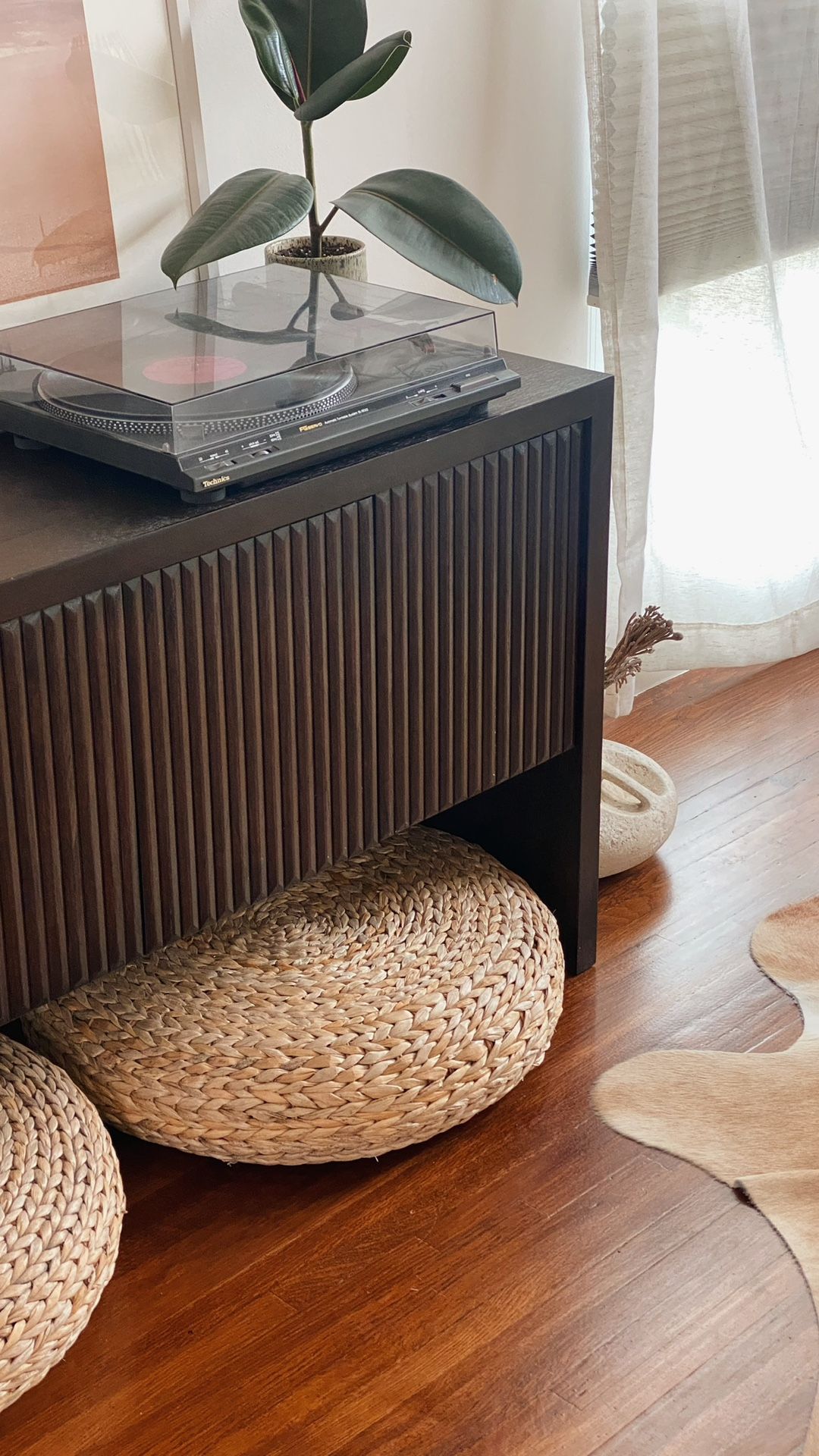 CB2 Credenza, Modern Console, Media Cabinet, Sideboard, Buffet, Cabinet, Record Player Stand