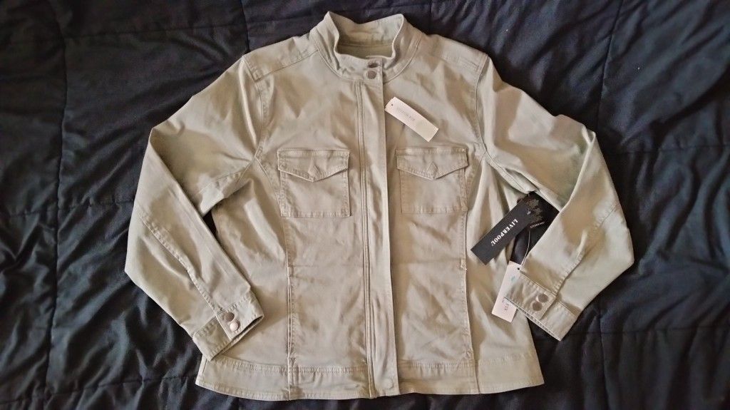 Liverpool Light Green/Gray Jean Jacket