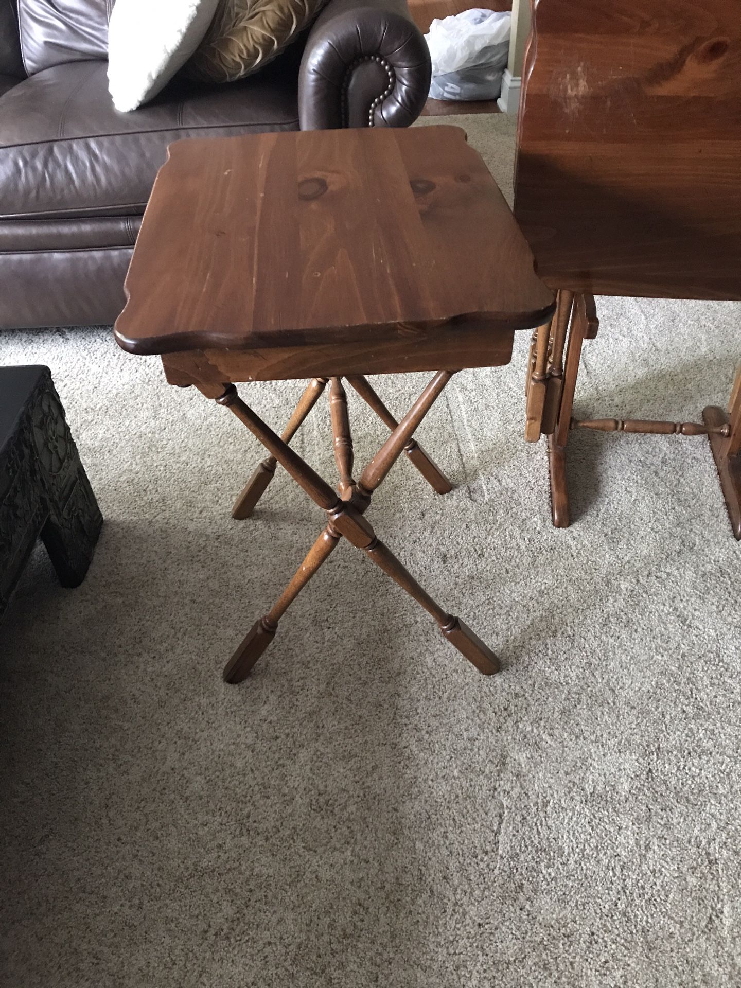 4 Ethan Allen Pine TV trays for Sale in Mooresville, NC OfferUp