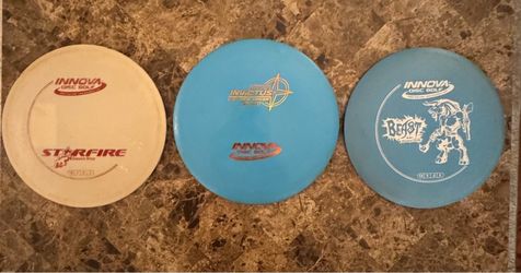 Lot of Used Disc Golf Discs Distance Drivers 10 speeds