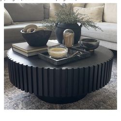 MESA DE SALA TIPO TAMBOR (MODERNA) COMPLETAMENTE NUEVA EN SU CAJA | COFFEE TABLE (NEW)