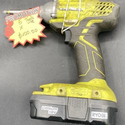 RYOBI P235AVN 18V Li-Ion Cordless 1/4" Hex Impact Driver w/ Battery 1.5Ah