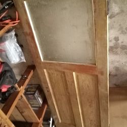 Solid Fir Door With Window