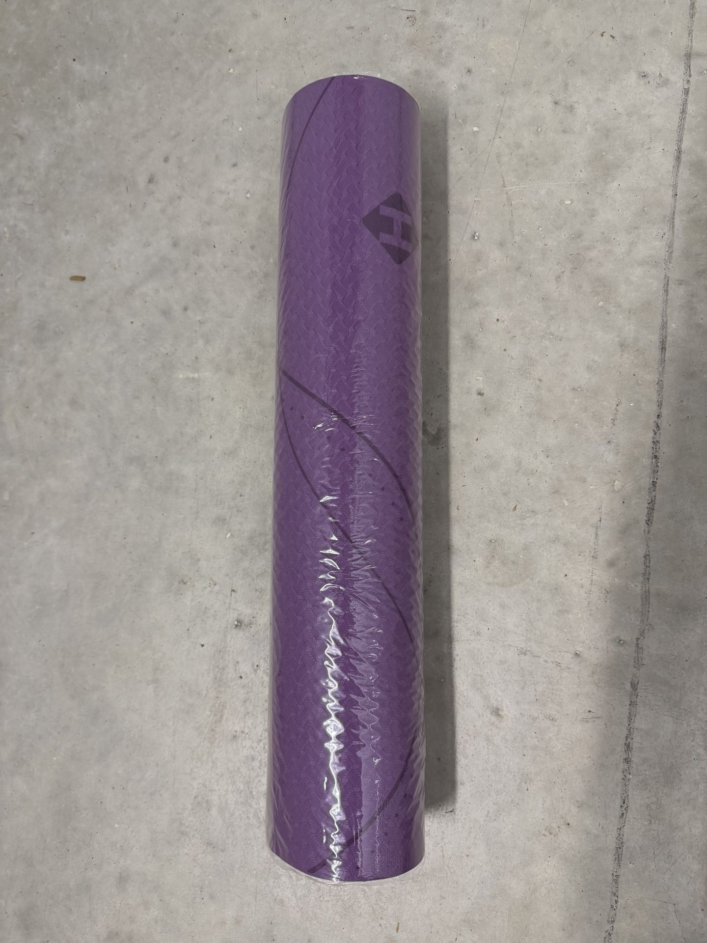 Purple Yoga Mat / Exercise Mat – Non-Slip, Foam, Rolled (New)
