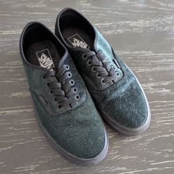 Green Velvet Vans