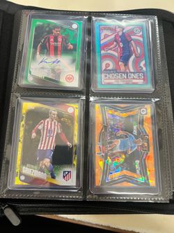 Soccer cards numbered