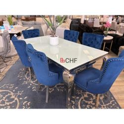 Modern 7 Piece Dining Table Set  - Limited Time Offer 