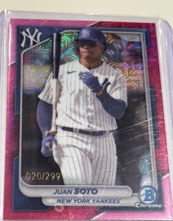 Juan Soto Bowman Chrome Pink Refractor /299