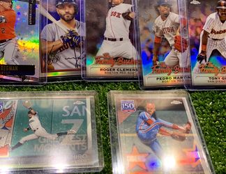 Baseball Cards. Astros Altuve Bregman Ichiro Tony Gwynn Roger Clemens Topps 150