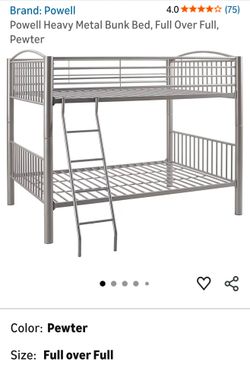 Full Size Bunk Bed / 1 Mattress