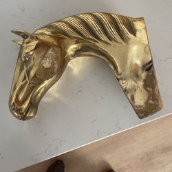 Bronze Horse Head Mount