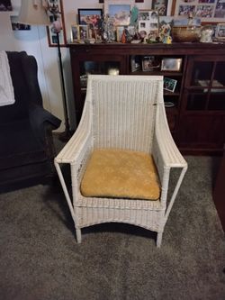 Vintage Hotel Del Coronado Patio Wicker Chair