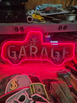 Dad's Garage Led Sign