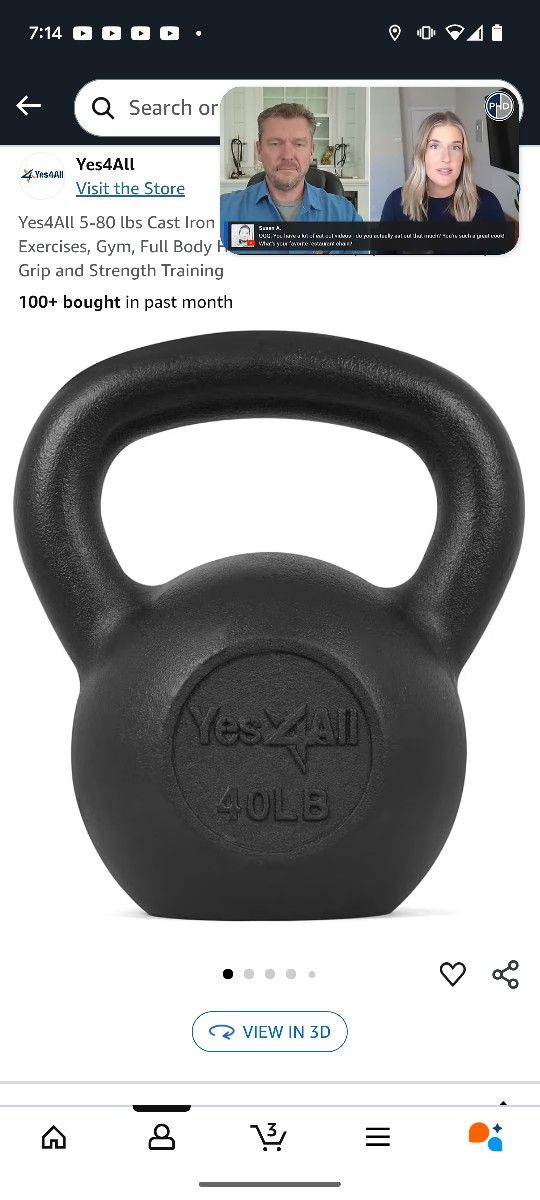 Brand New 40lb Kettlebell