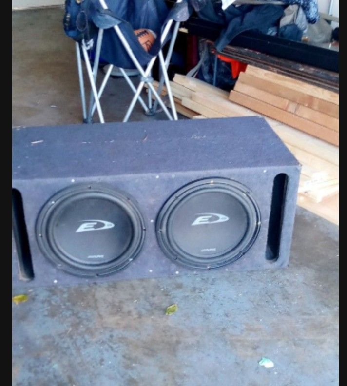 Two 12s Alpine Subwoofers