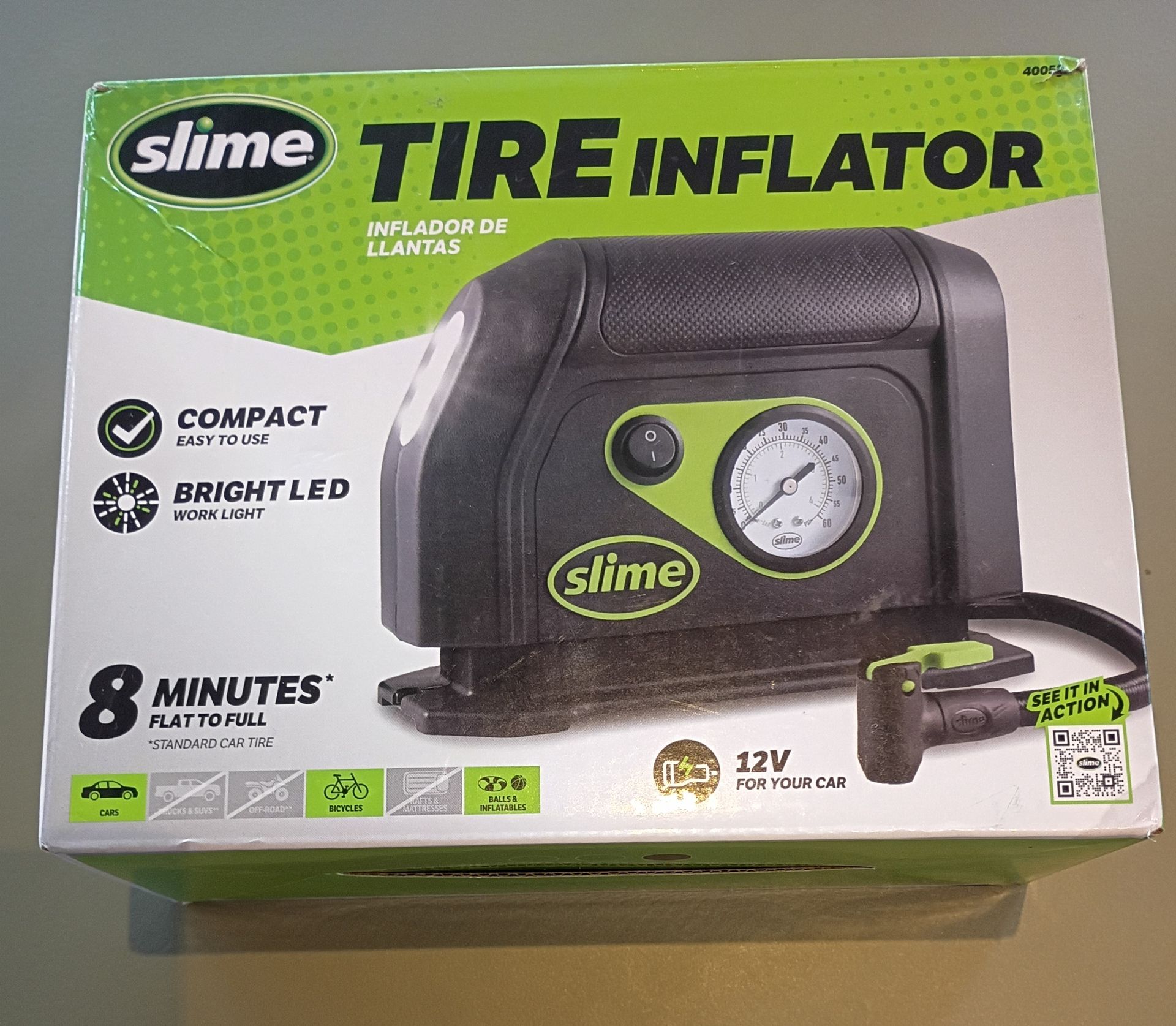 Slime tire inflators