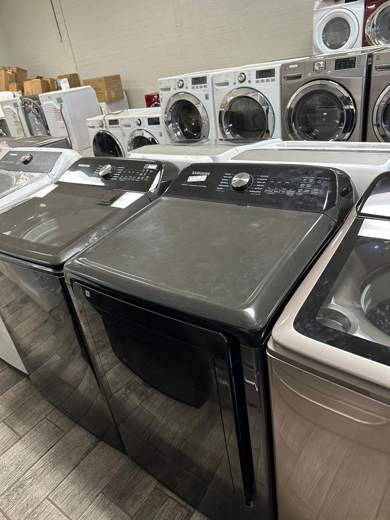 Samsung washer and dryer set electric with warranty