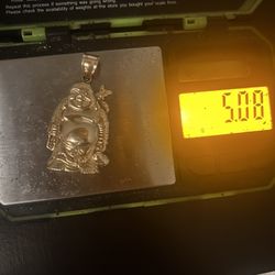 10k Gold Buddha Pendant 