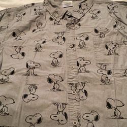 Peanuts Button Down Shirt XL