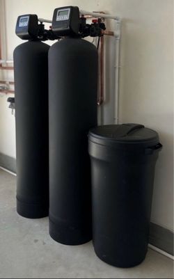 Large Dual Tank High Quality 10 Stage Salt Water Softener System with RO Alkaline Kitchen Filter