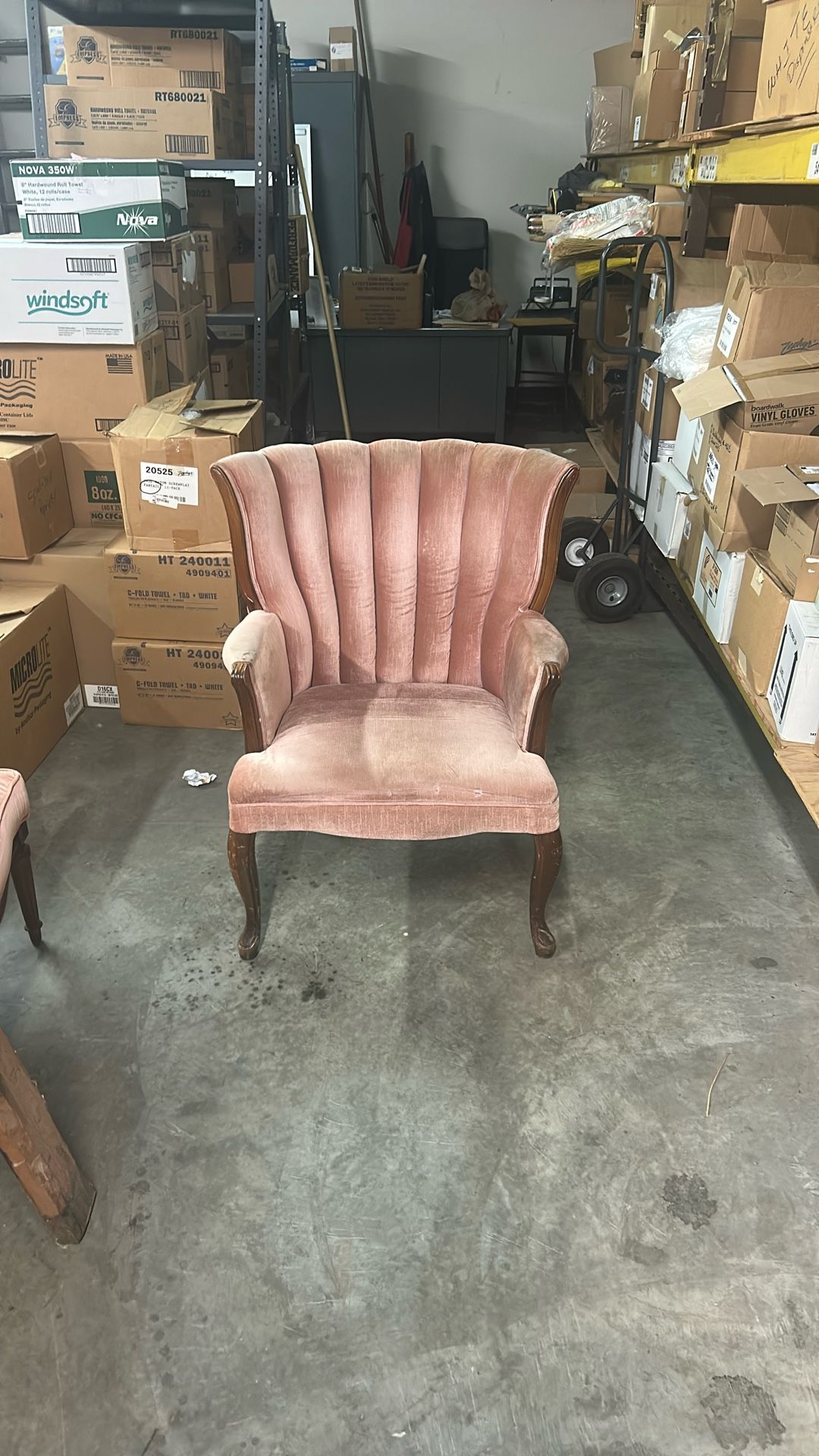 Antique High Back Chair